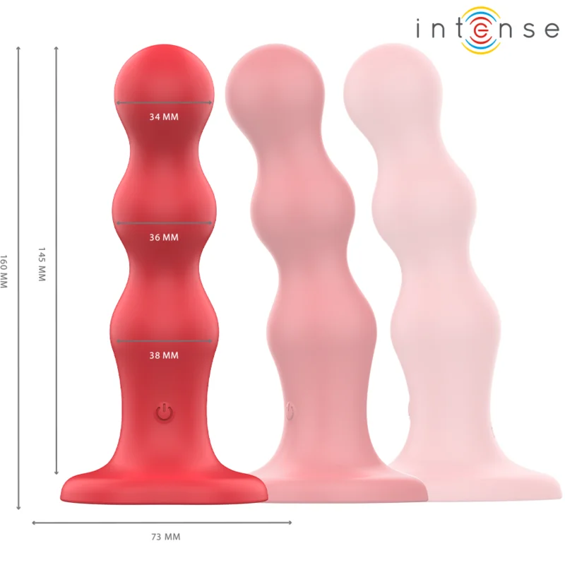 INTENSE - CODY VIBRATOR WITH SUCTION CUP RED REMOTE CONTROL - Image 4