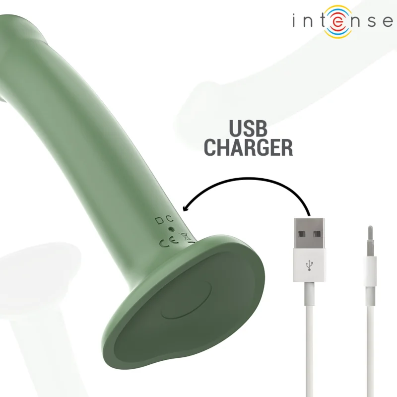 Intense - Becca Vibrator With Suction Cup 10 Vibrations Green Remote Control - Image 8