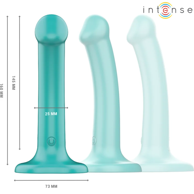 Intense - Katie Vibrateur Avec Ventouse 10 Vibrations Télécommande Bleue - Image 4
