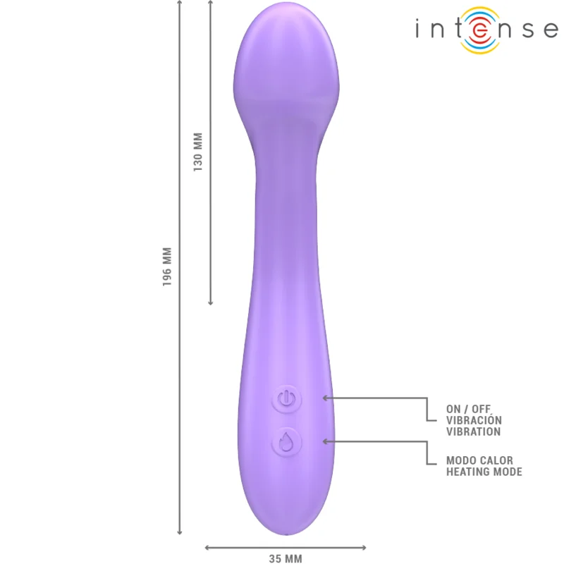 Intense - Becky Vibrateur 19 Cm Chauffant 7 Vibrations Violet - Image 7