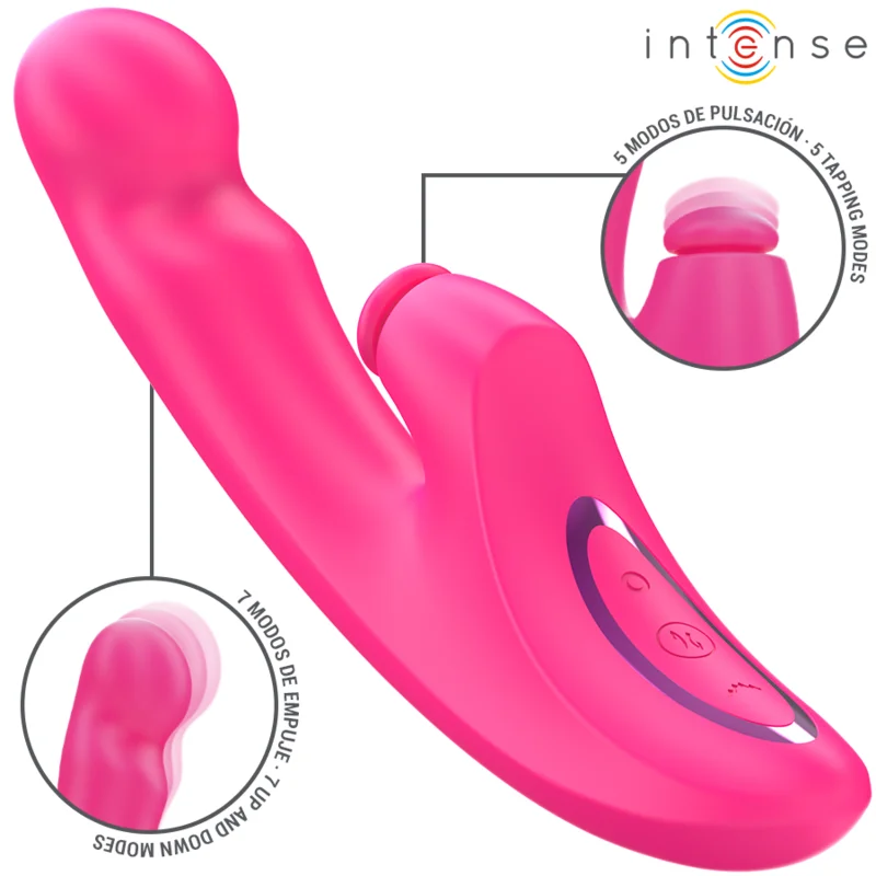 Intense - Emi Vibrator 13.5 Cm Multifunction 3 In 1 10 Vibrations Pink - Image 3