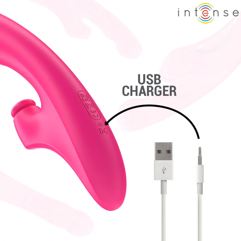 Intense - Emi Vibrator 13.5 Cm Multifunction 3 In 1 10 Vibrations Pink - Image 8