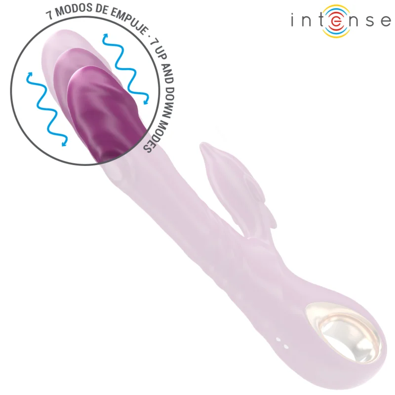 Intense - Halle Multifunction Vibrator With Dolphin Stimulating Tongue Purple - Image 5