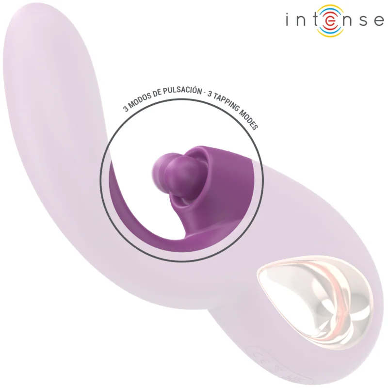 Intense - Lali Multifunction G-Spot Vibrator Tapping & Thrust & Vibration Purple - Image 4