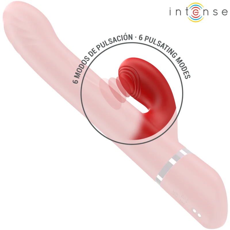 Intense - Lele Multifunction Vibrator Rotating & Oscillation & Stimulation Red - Image 7