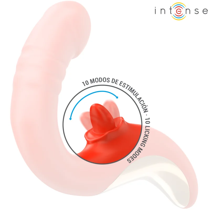 INTENSE - PAULINA VIBRATOR AND STIMULATOR IN U SHAPE RED - Image 8