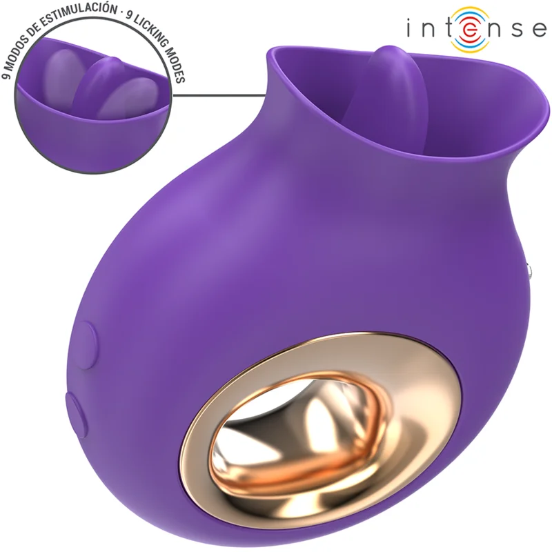 Intense - Tuli Stimulateur Clitoris 9 Vibrations & 9 Oscillations Violet - Image 3