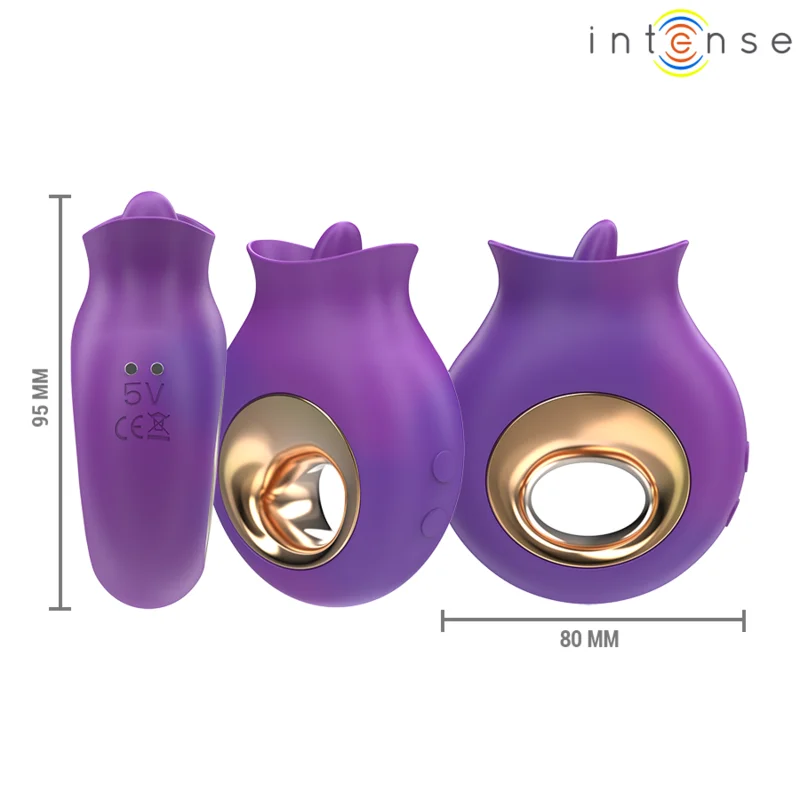 Intense - Tuli Stimulateur Clitoris 9 Vibrations & 9 Oscillations Violet - Image 5