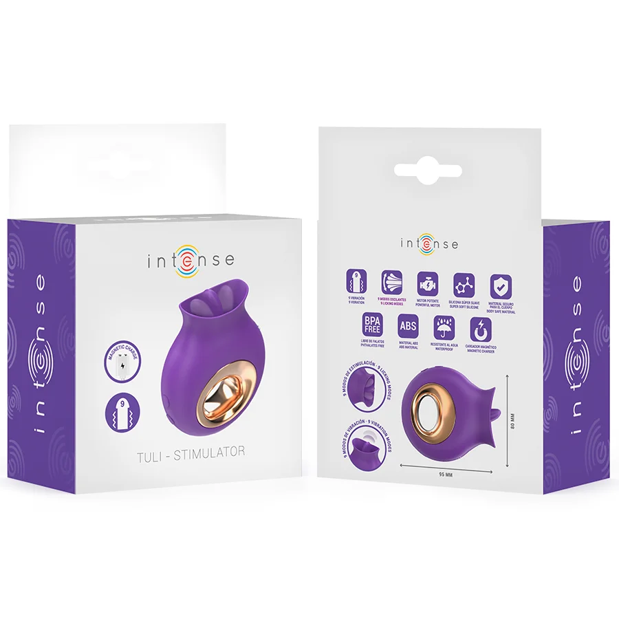 Intense - Tuli Stimulateur Clitoris 9 Vibrations & 9 Oscillations Violet - Image 8