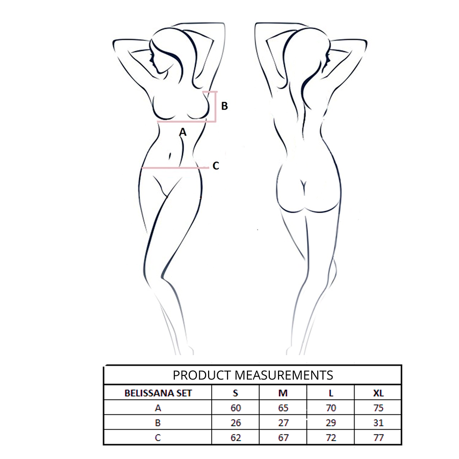 PASSION - BELISSANA BRA + THONG SET VIOLET L/XL - Image 5