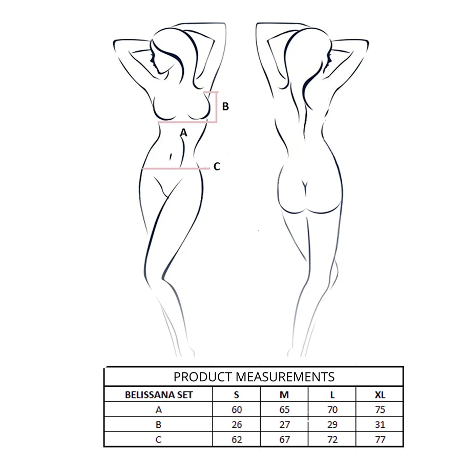 Passion - Ensemble Soutien-Gorge + String Belissana Blanc S/M - Image 5