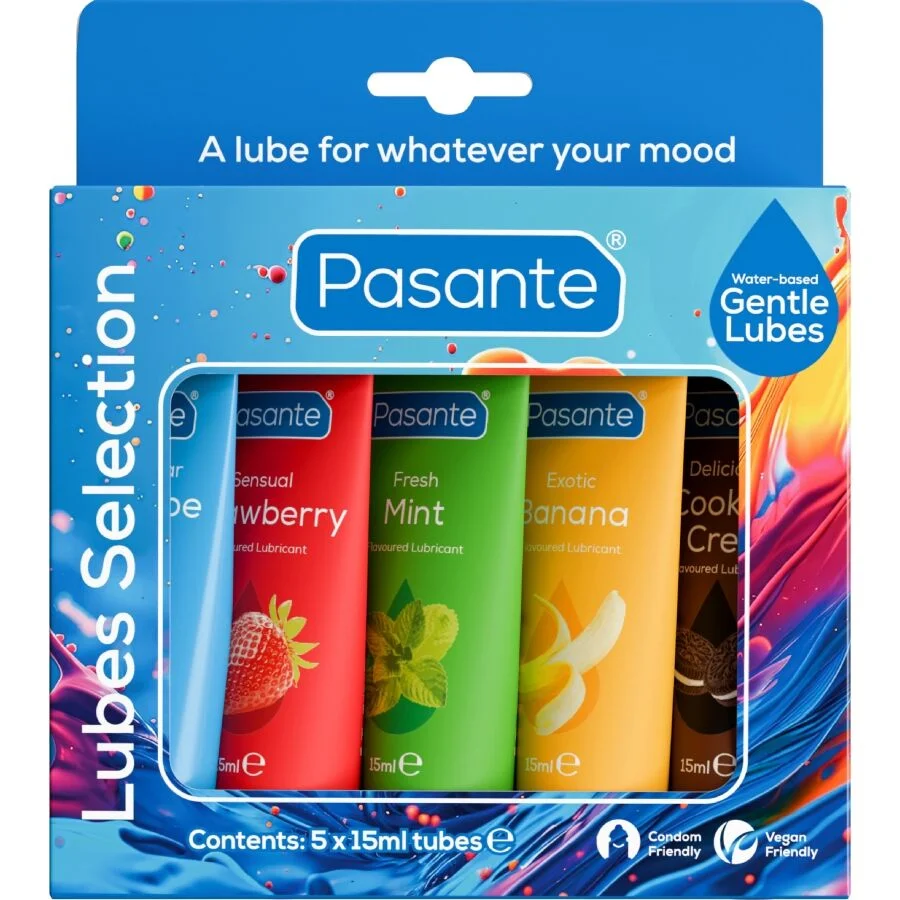 PASANTE - PACK ASSORTED FLAVOR LUBRICANTS 5 UNITS X 15 ML - Image 3