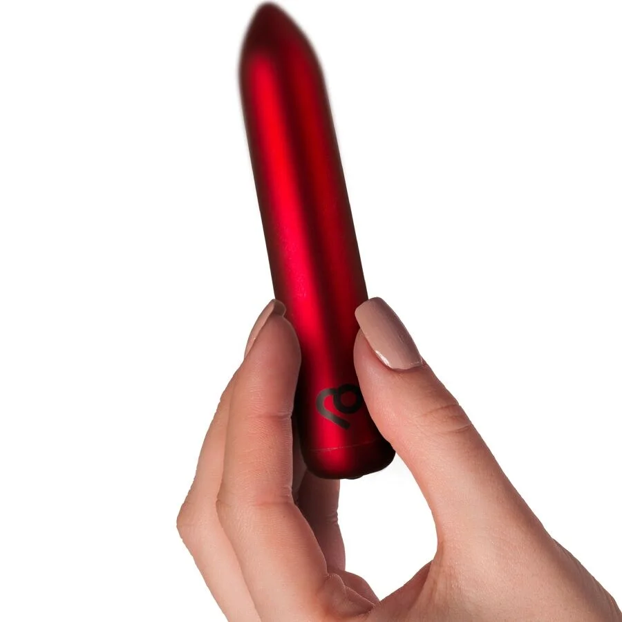 ROCKS-OFF - RECHARGEABLE VIBRATING BULLET POPPY RED - Image 5