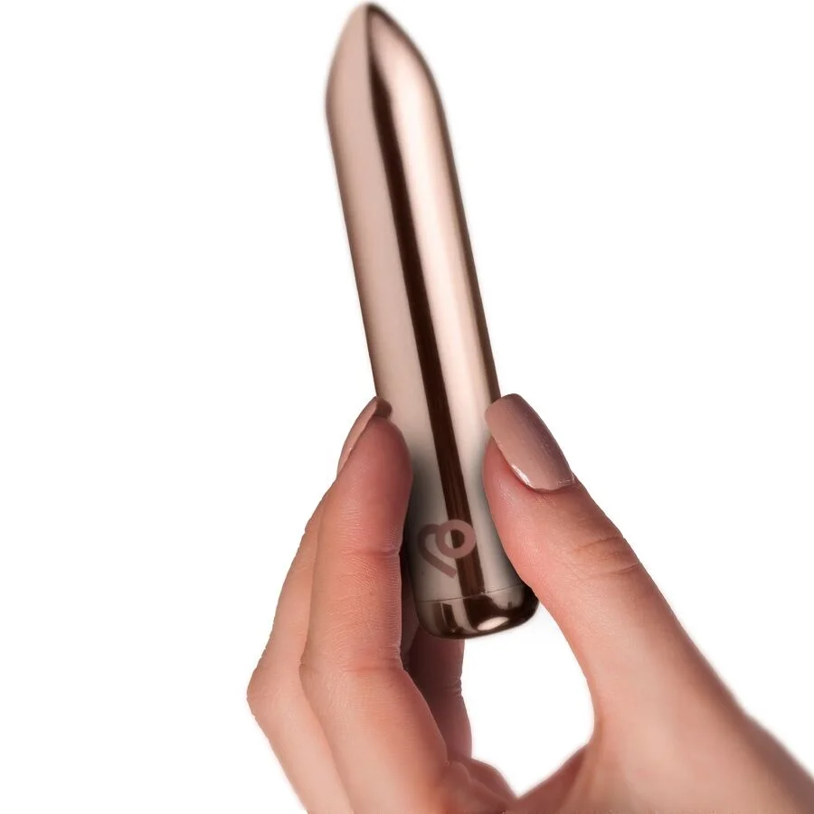 ROCKS-OFF - RECHARGEABLE VIBRATING BULLET GOLDEN ROSE - Image 5