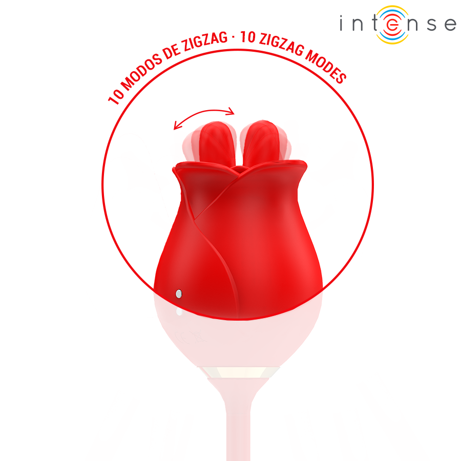 INTENSE - MELANIE DOUBLE STIMULATEUR DE CLITORIS AVEC LANGUE EN ZIGZAG - Image 4