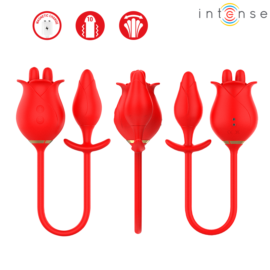 INTENSE - MELANIE DOUBLE STIMULATEUR DE CLITORIS AVEC LANGUE EN ZIGZAG - Image 5