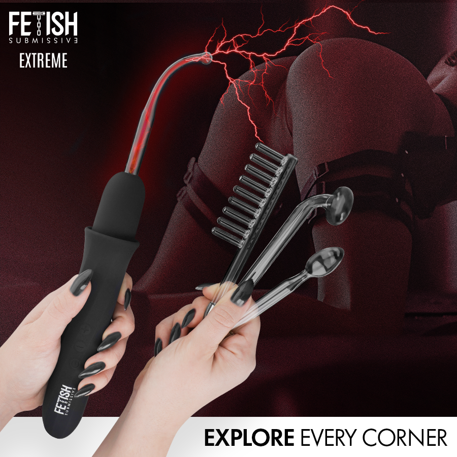 FETISH SUBMISSIVE - VIBRADOR WAND ELECTROESTIMULACIÓN ALTA FRECUENCIA - Image 4