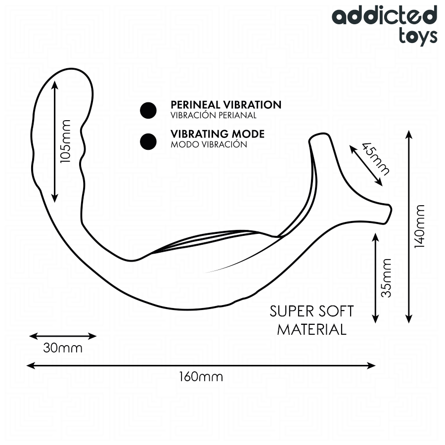 ADDICTED TOYS - ANNEAU PÉNIS PROSTATIQUE DOUBLE AVEC TÉLÉCOMMANDE - Image 8