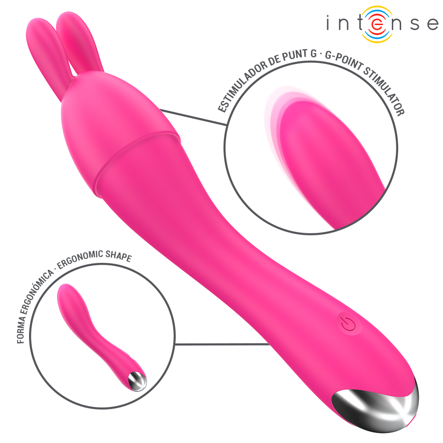 INTENSE - VIBRATEUR CHER AVEC 20 MODES DE MOUVEMENTS ET EMBOUTS INTERCHANGEABLES - Image 5