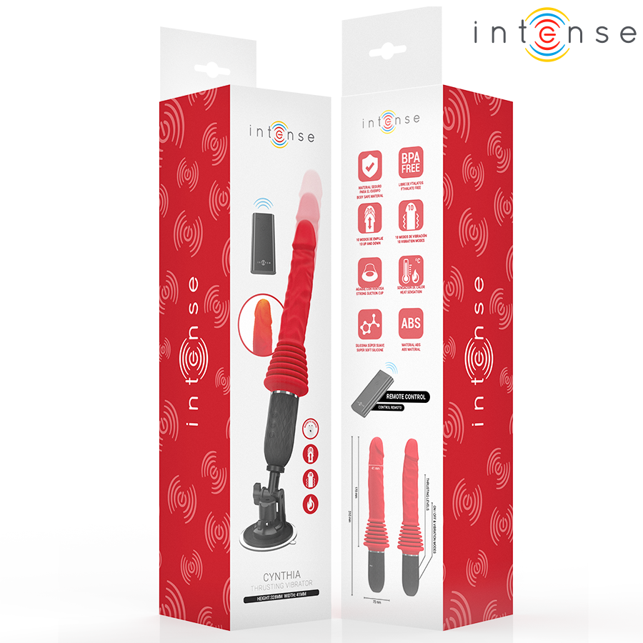 INTENSE - CYNTHIA REMOTE CONTROL THRUSTING VIBRATOR WITH HEAT - Image 4