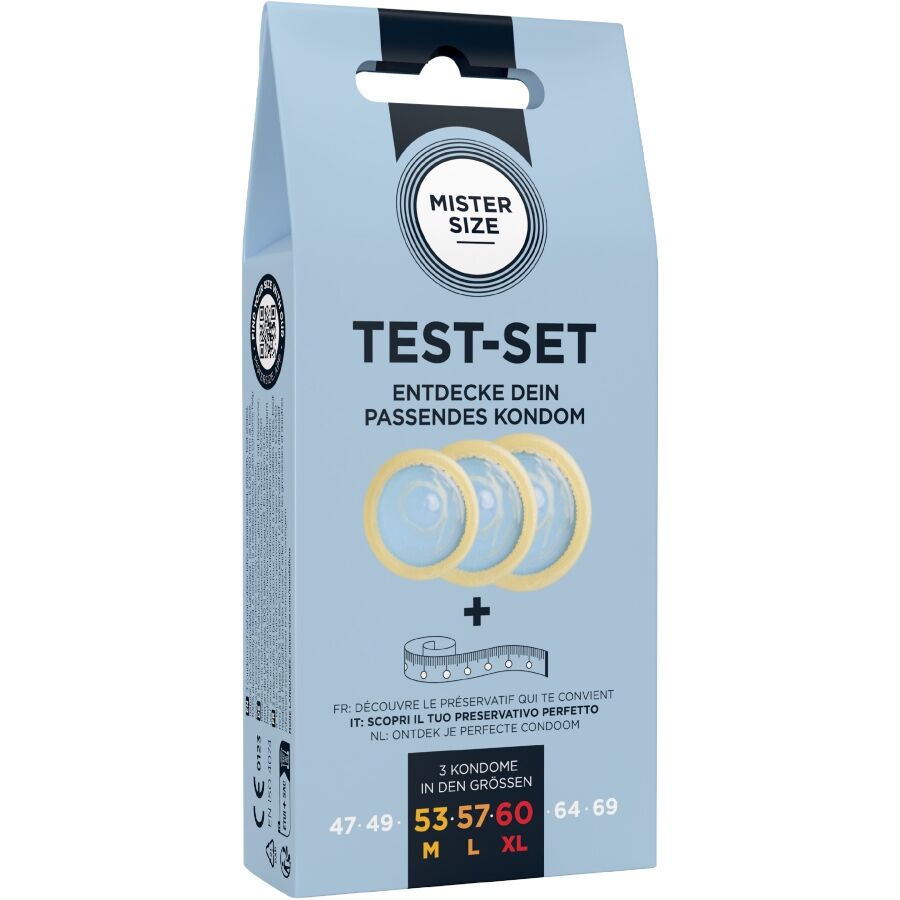 MISTER SIZE - TEST SET 3 DIFFERENT SIZED CONDOMS + MEASURING TAPE - Image 3