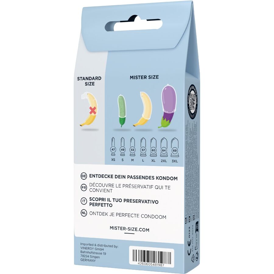 MISTER SIZE - TEST SET 3 DIFFERENT SIZED CONDOMS + MEASURING TAPE - Image 5