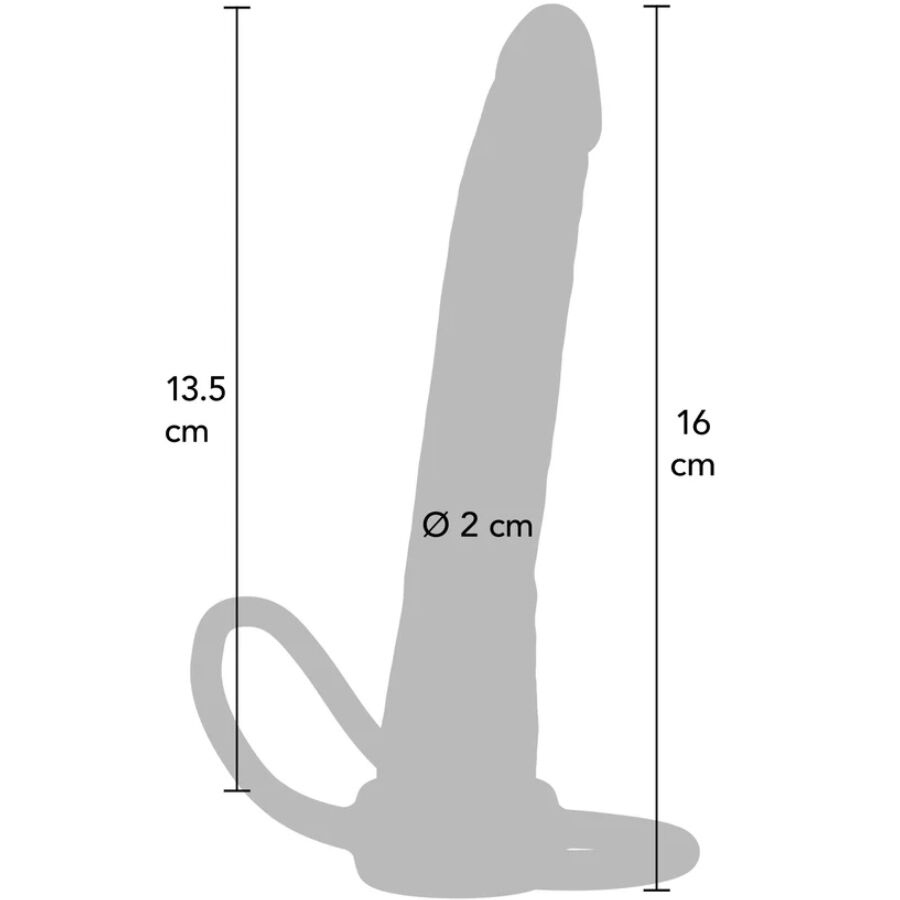 GET REAL - DOUBLE TROUBLE SILICONE ANAL PENETRATOR 16 CM - Image 4