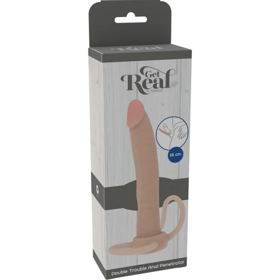 GET REAL - DOUBLE TROUBLE SILICONE ANAL PENETRATOR 16 CM - Image 5