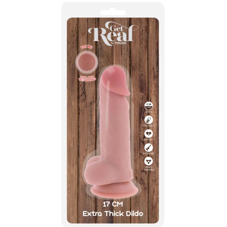 Get Real - Deluxe Realistic Penis With Testicles Extra Thick 17 Cm - Image 5