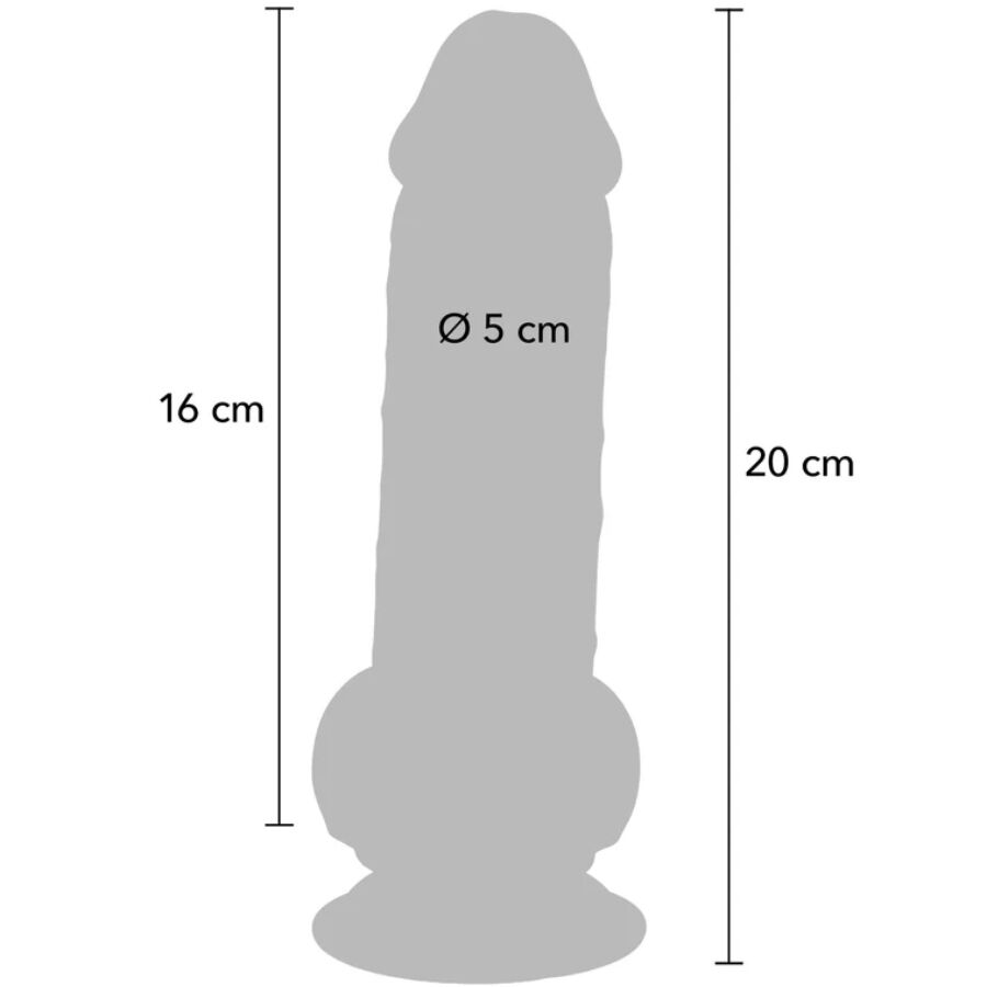Get Real - Deluxe Realistic Penis With Testicles Extra Thick 20 Cm - Image 5