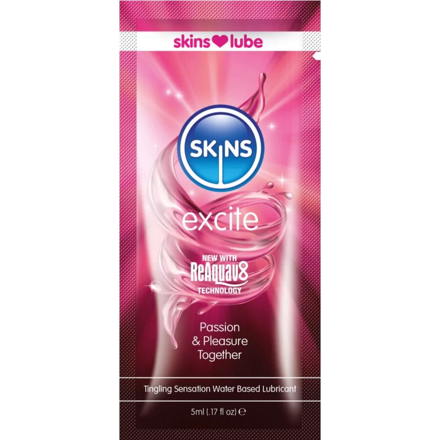 SKINS - EXCITE LUBRIFIANT À BASE D'EAU DOSE UNIQUE 5 ML