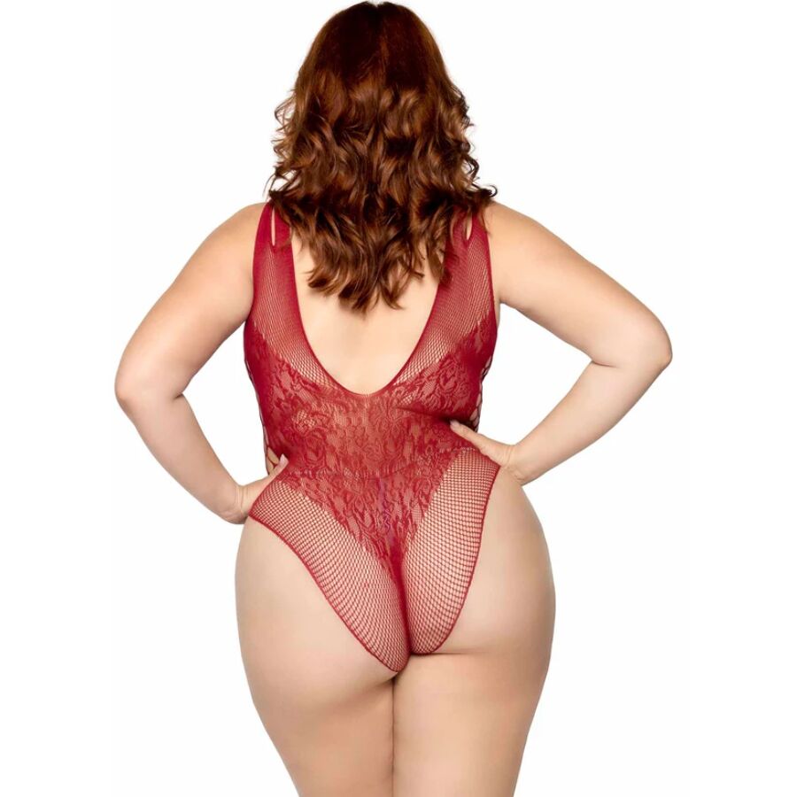 LEG AVENUE - 81641X BODY SANS COUTURE BORDEAUX TAILLE 1X/2X - Image 4
