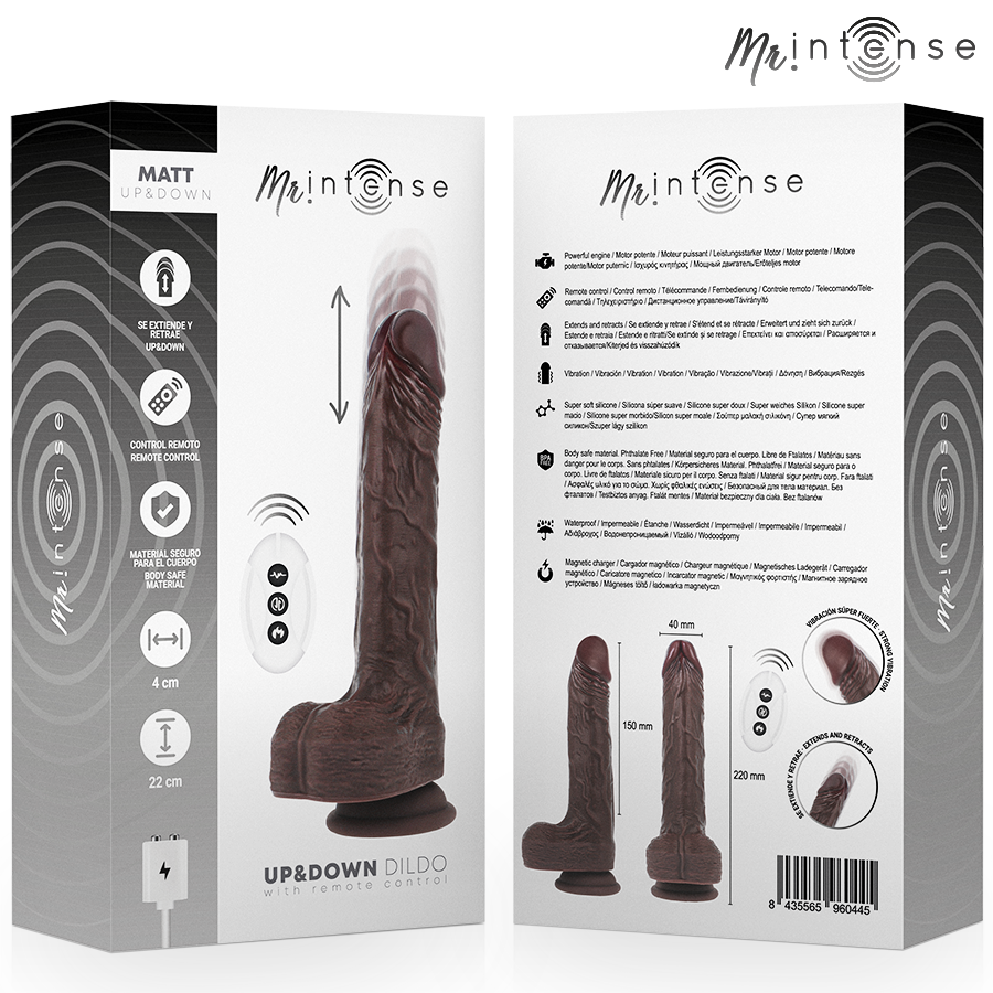 MR INTENSE - MATT REALISTIC MULTIFUNCTION WITH VIBRATION UP AND DOWN REMOTE CONTROL 22 CM -O- 4 CM - Image 7