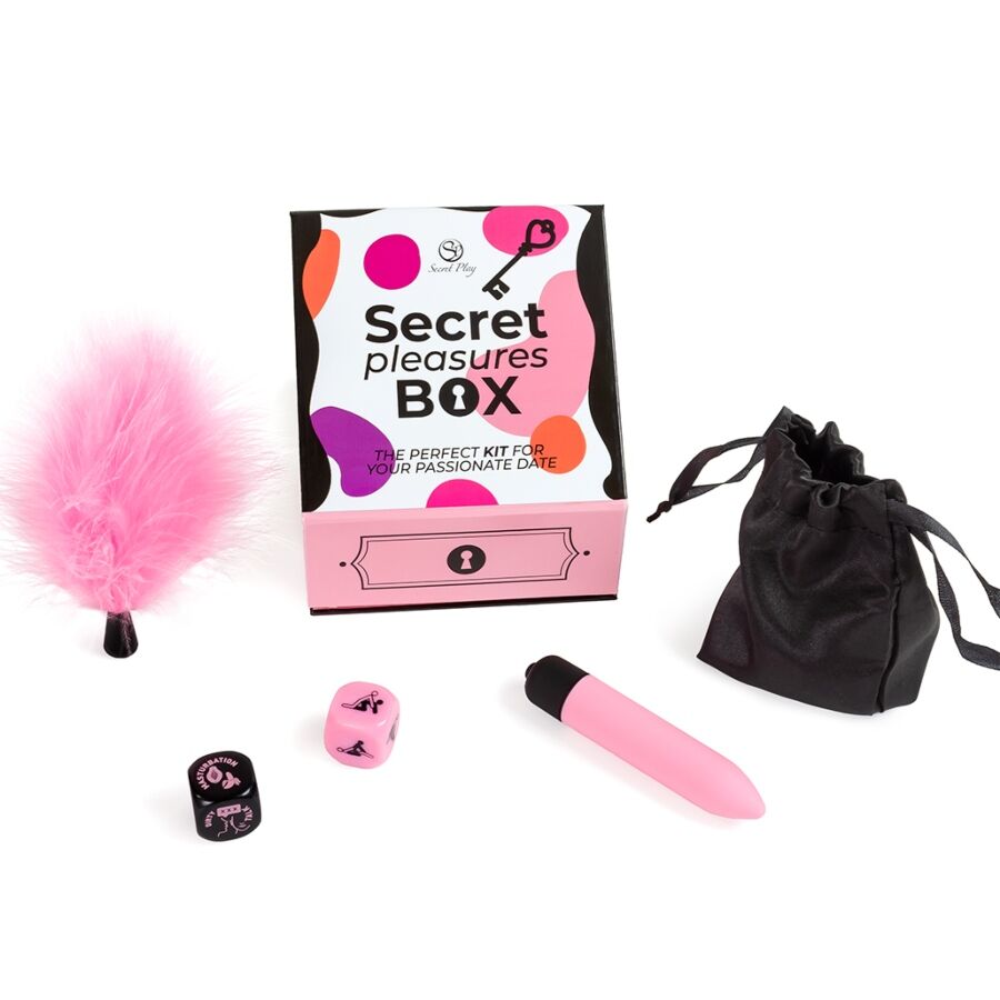 SECRET PLAY - COFFRET DE PLAISIRS POUR COUPLES : DÉS + BALLE VIBRANTE + STYLO À PLUME - Image 3