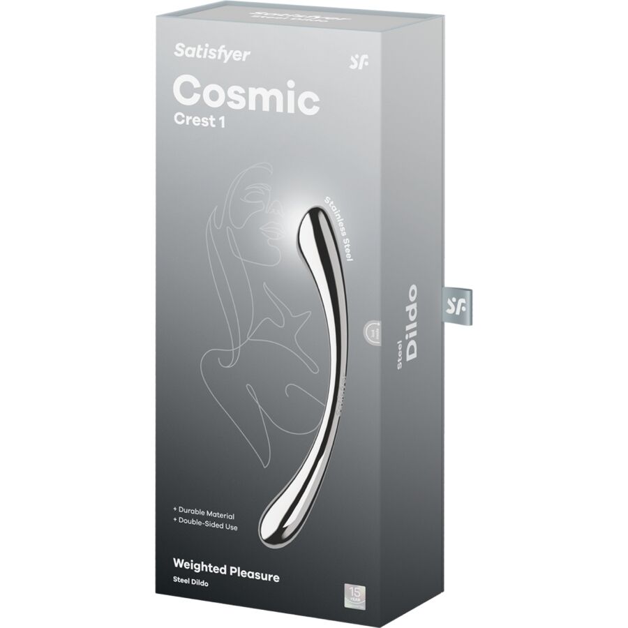 SATISFYER - COSMIC CREST 1 STAINLESS STEEL DOUBLE-ENDED DILDO - Image 6