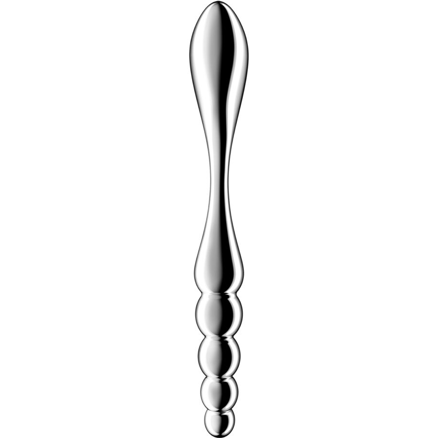 SATISFYER - STAR FORCE 1 STAINLESS STEEL DOUBLE-ENDED DILDO - Image 3