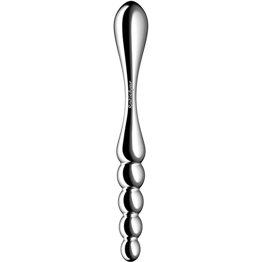 SATISFYER - STAR FORCE 1 STAINLESS STEEL DOUBLE-ENDED DILDO - Image 5