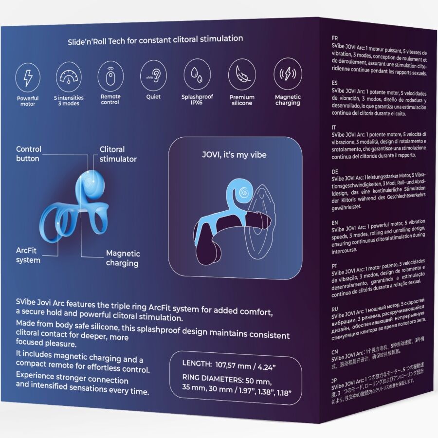 SNAIL VIBE - JOVI ARC ANNEAU DE COUPLE AVEC TÉLÉCOMMANDE BLEUE - Image 10