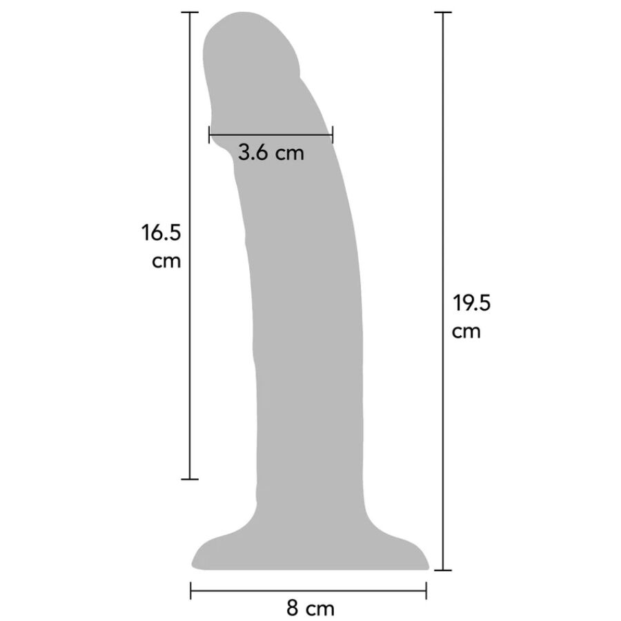 Get Real - Realistic Silicone Vibrating Dildo Clear 19.5 Cm - Image 4