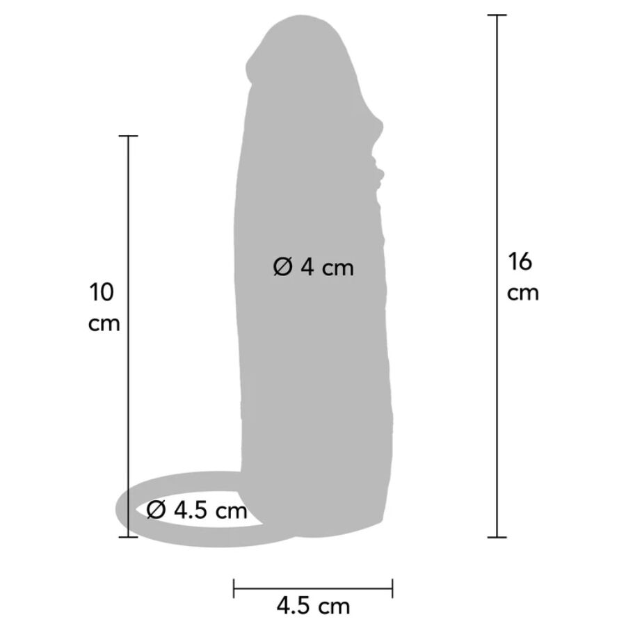 GET REAL - MANCHON PÉNIS EN SILICONE HYDRATANT CARAMEL 16 CM - Image 5