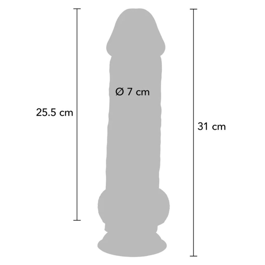 Get Real - Deluxe Realistic Penis With Testicles Extra Thick 31 Cm - Image 5