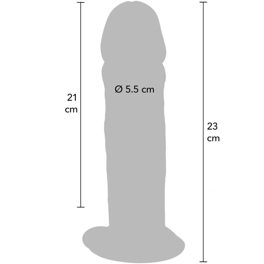 GET REAL - DELUXE THICK DOUBLE-DENSITY TPE DONG 23 CM - Image 5