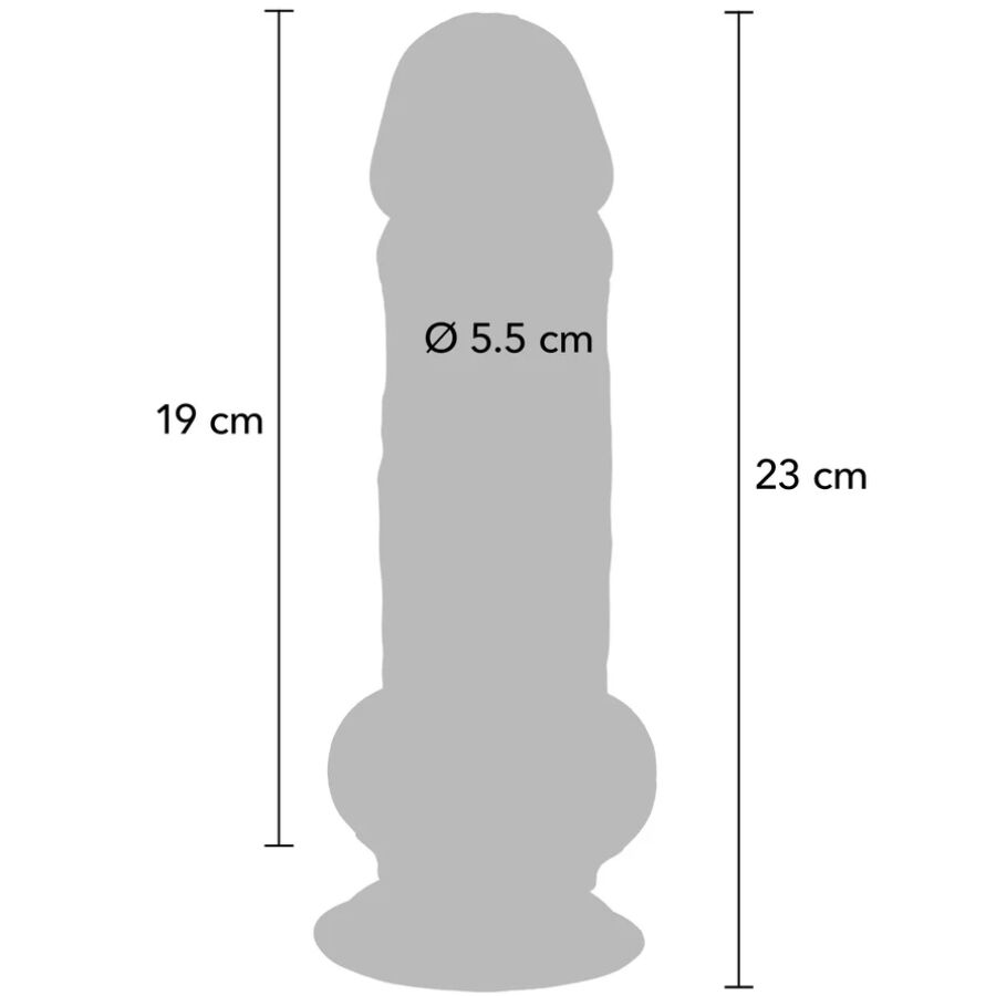 Get Real - Deluxe Realistic Penis With Testicles Extra Thick 23 Cm - Image 5