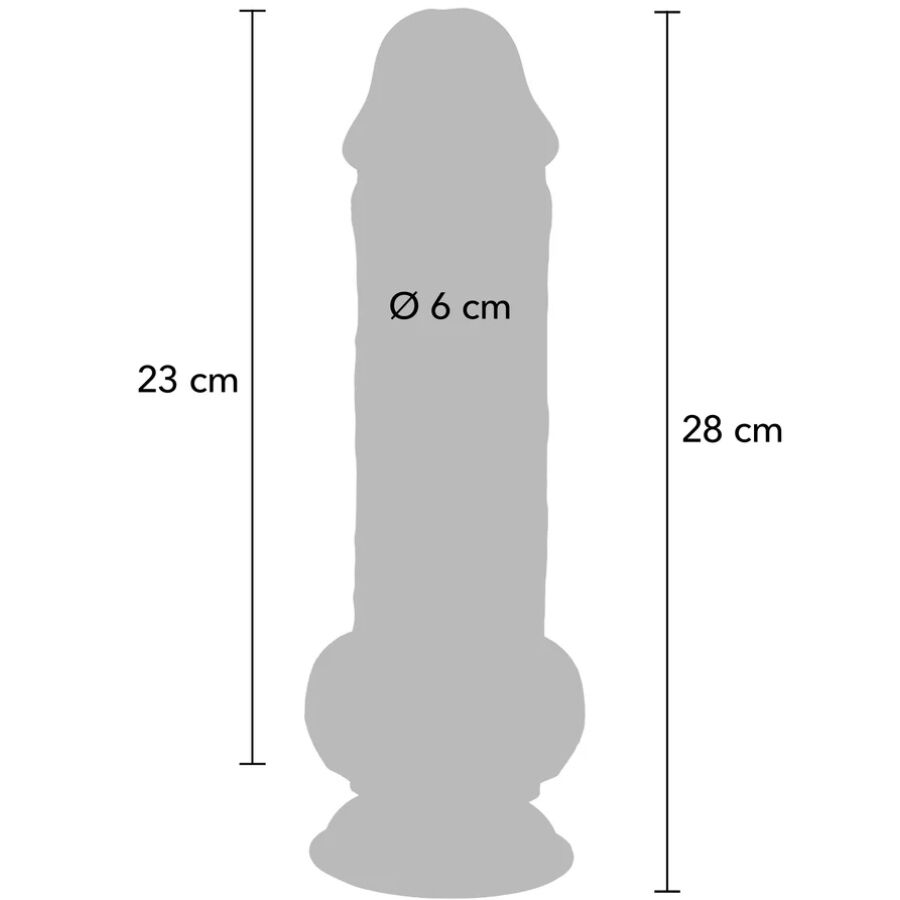 Get Real - Deluxe Realistic Penis With Testicles Extra Thick 28 Cm - Image 5