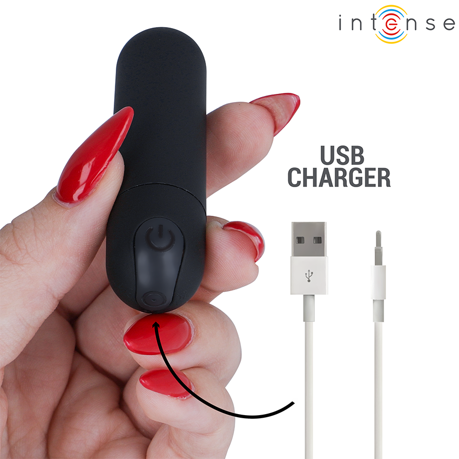 INTENSE - KAREN MINI VIBRANT RECHARGEABLE BALLE NOIRE - Image 5