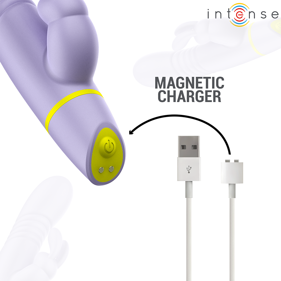 INTENSE - STIMULATEUR ET VIBRATEUR À POUSSÉE HELEN RABBIT - Image 9
