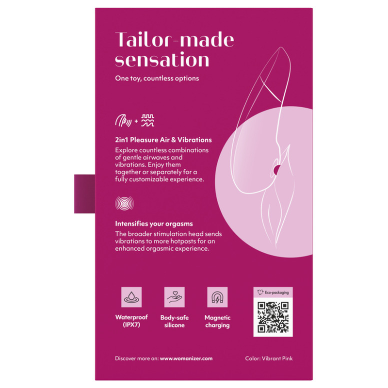 Womanizer - Stimulateur Clitorial Améliorant Rose Vibrant - Image 15