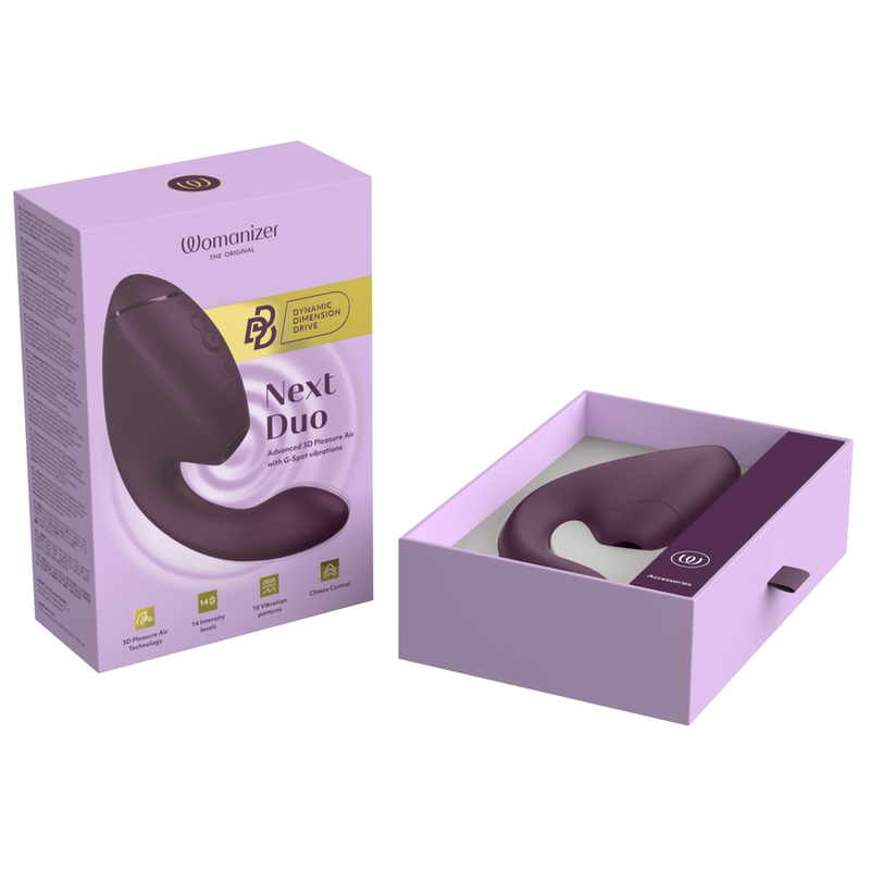 Womanizer - Duo Next Stimulateur Clitorial Et De Point G Double Violet Foncé - Image 18