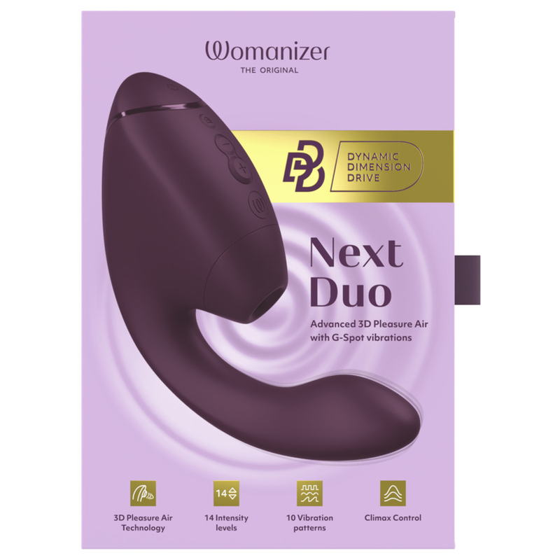 Womanizer - Duo Next Stimulateur Clitorial Et De Point G Double Violet Foncé - Image 21