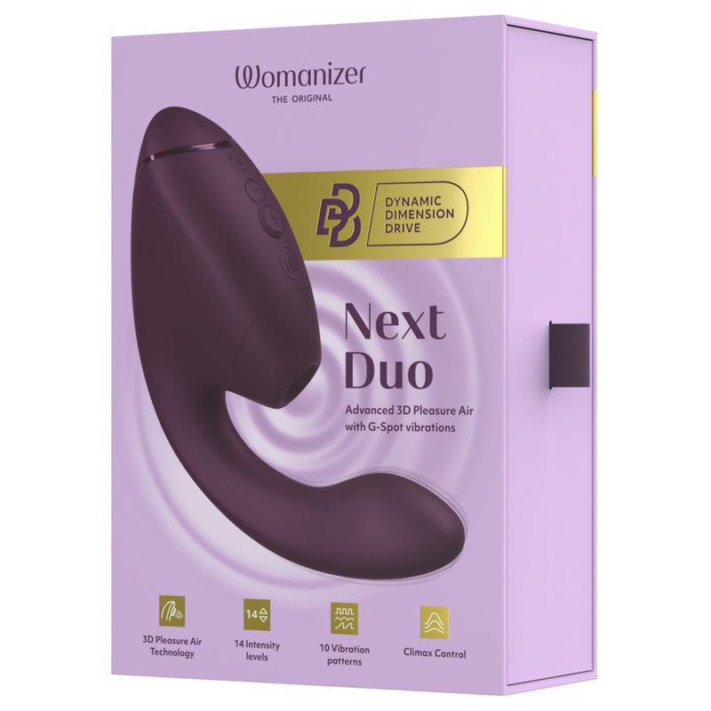 Womanizer - Duo Next Stimulateur Clitorial Et De Point G Double Violet Foncé - Image 22